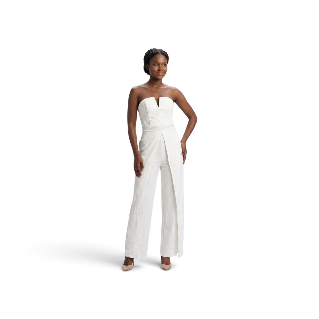 The Strapless Wide-Leg Jumpsuit
