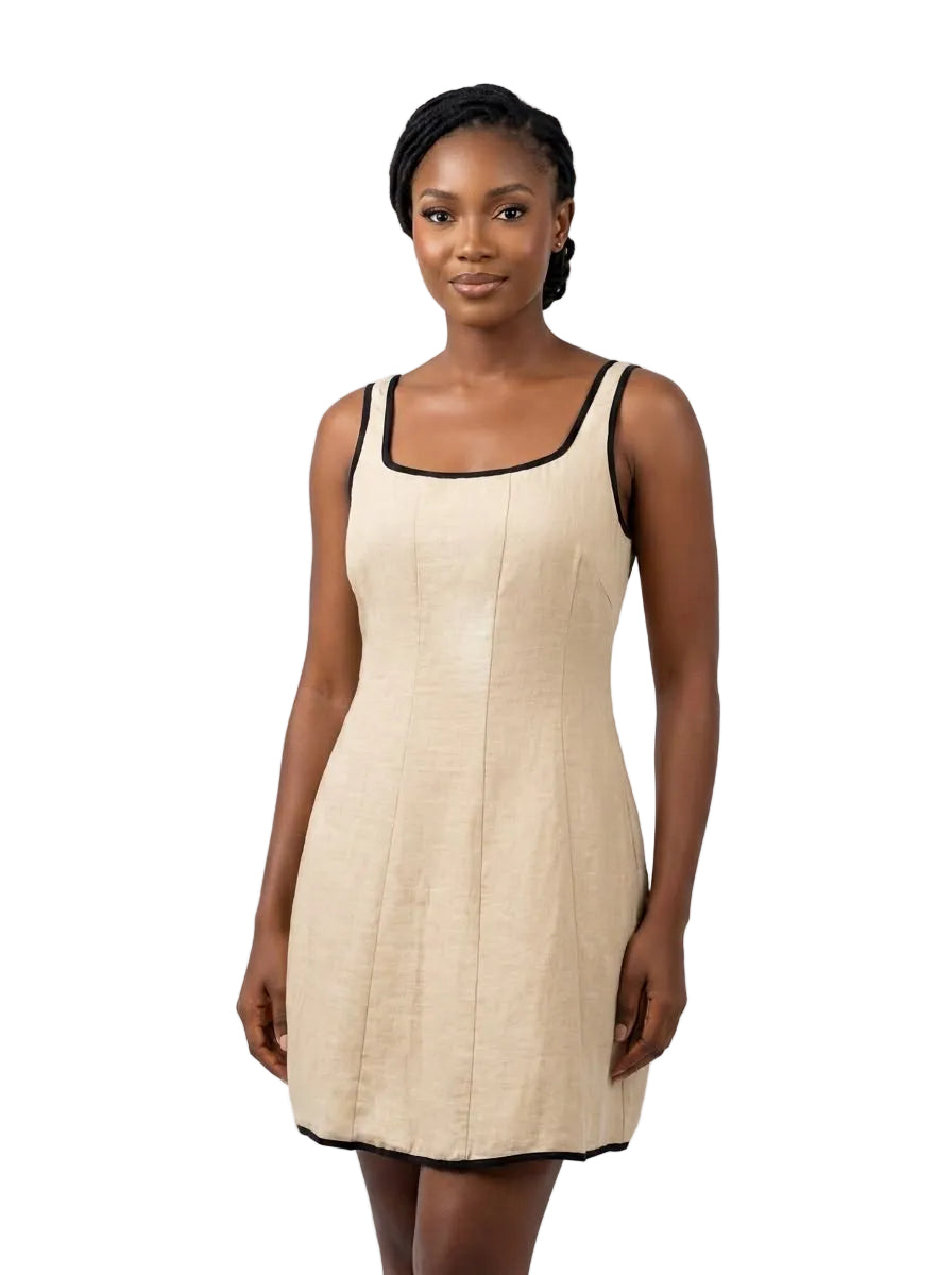 The Adwoa Linen Mini Dress