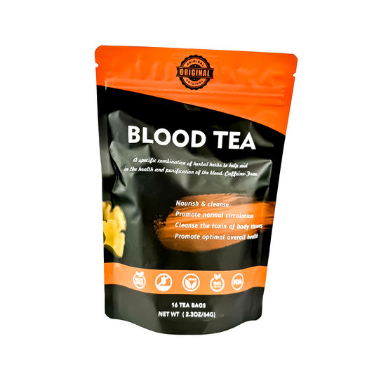 Original Blood Tea – Herbal Detox & Circulation Support (16 Tea Bags | 64g)