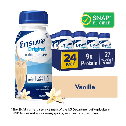 Ensure® Original Nutrition Shake 24 Pack — Vanilla Flavor 🥛