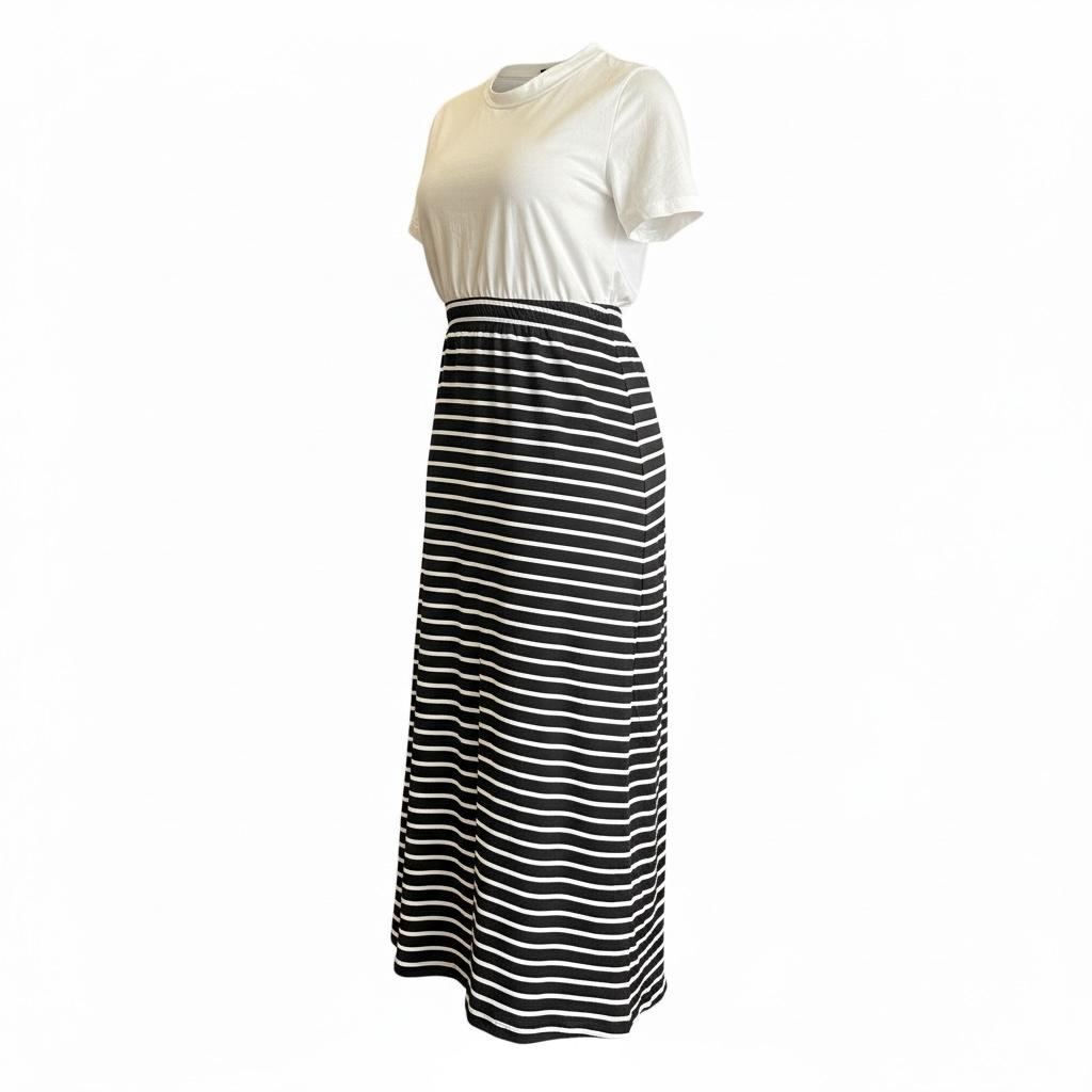Stripe & Easy Maxi Dress