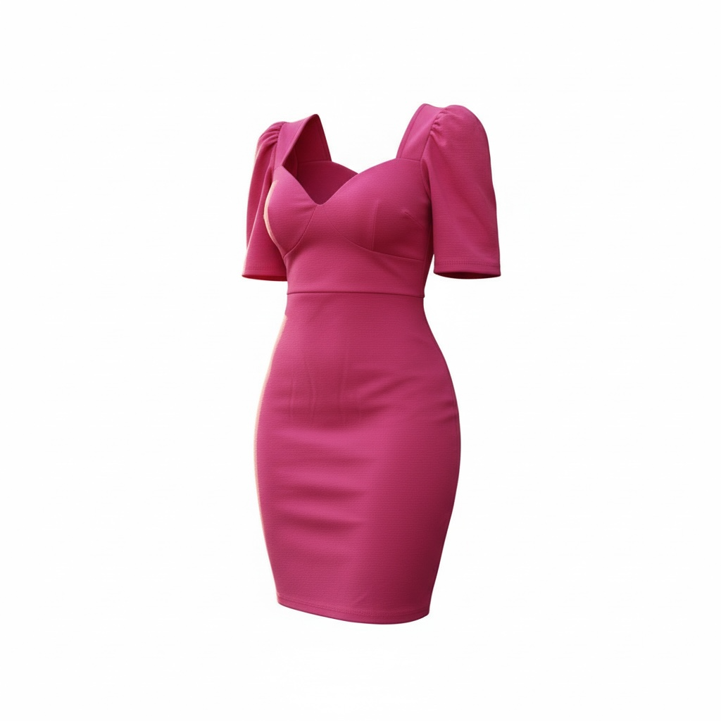 Fuchsia Power Bodycon Dress