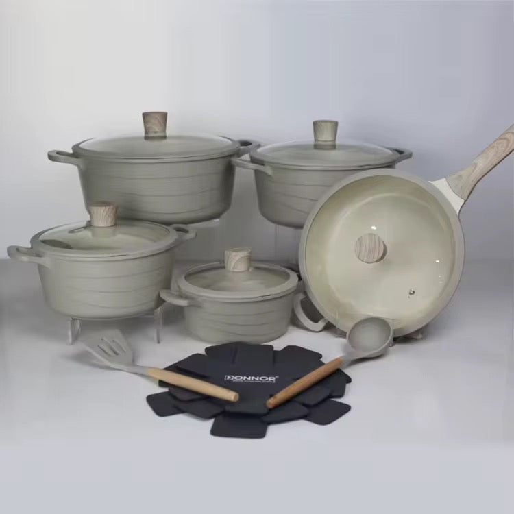 The Chef’s Pride 15-Piece Granite Cookware Set