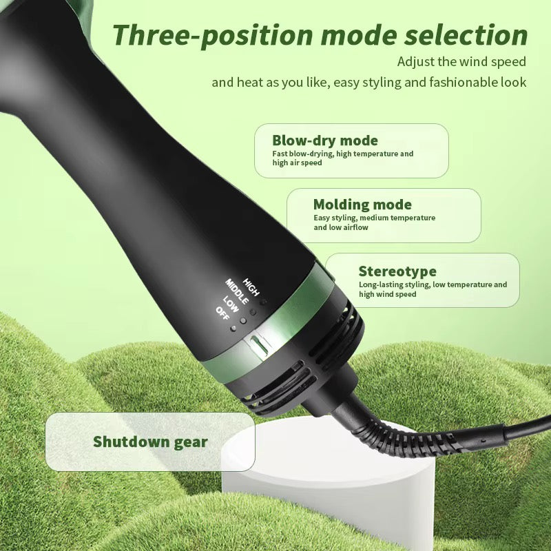 WAIKIL 2000W Hot Air Brush – 1-Step Blow Dry & Style | Ceramic | 3 Heat Settings