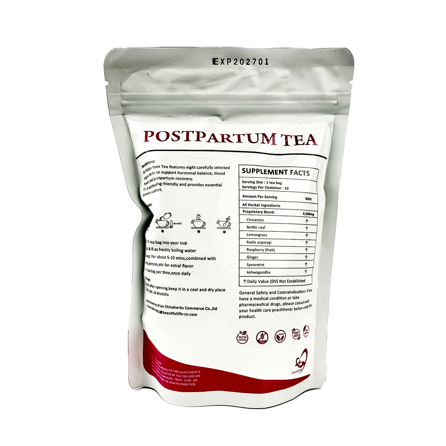 Postpartum Recovery Tea – 100% Natural Herbal Blend