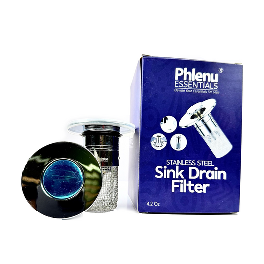 Phlenu Essentials® Anti-Clogging Stainless Steel Sink Drain Filter