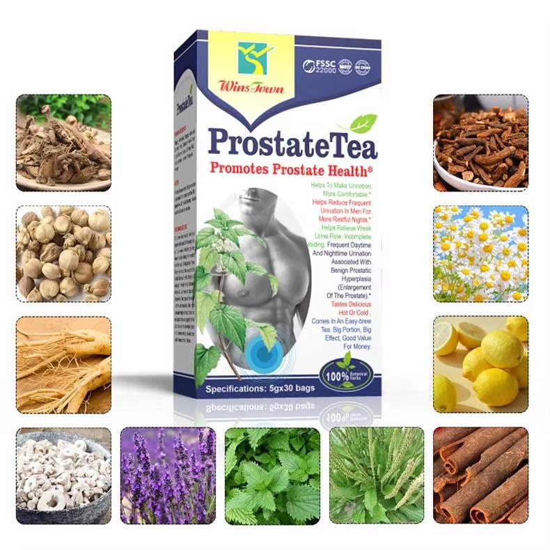 WinsTown® Prostate Tea – Natural Herbal Support for Men’s Prostate Health (5g × 30 Bags)