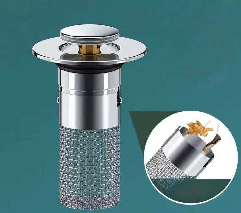 Phlenu Essentials® Anti-Clogging Stainless Steel Sink Drain Filter