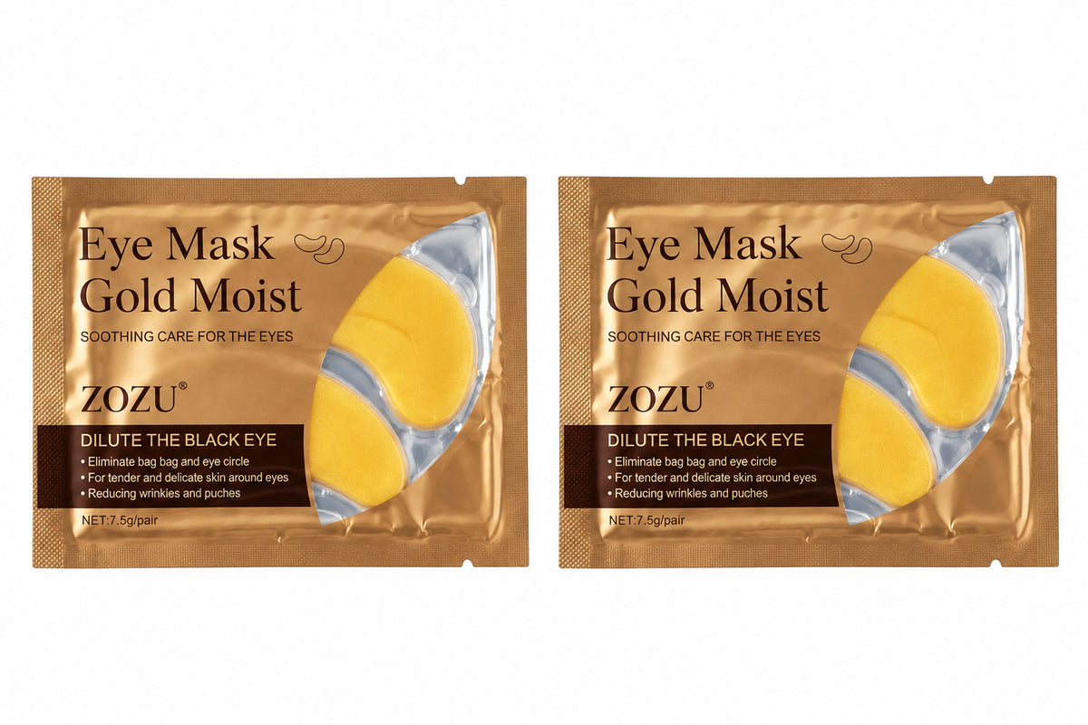 100% Original ZOZU Gold Eye Mask Patches | Reduce Dark Circles & Depuff | Under-Eye Treatment