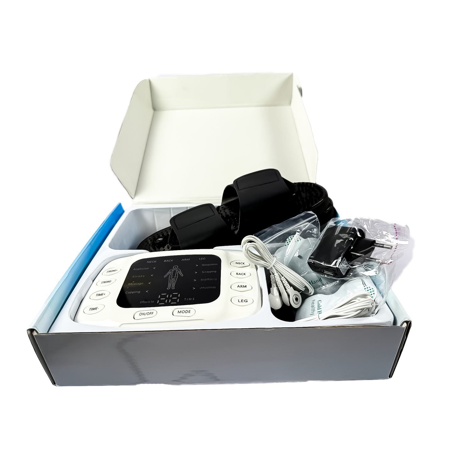 Digital Therapy Full-Body Massager With Foot Pads & Slippers