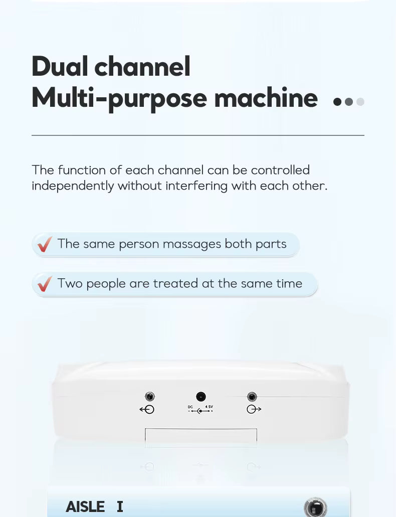 Digital Therapy Full-Body Massager With Foot Pads & Slippers