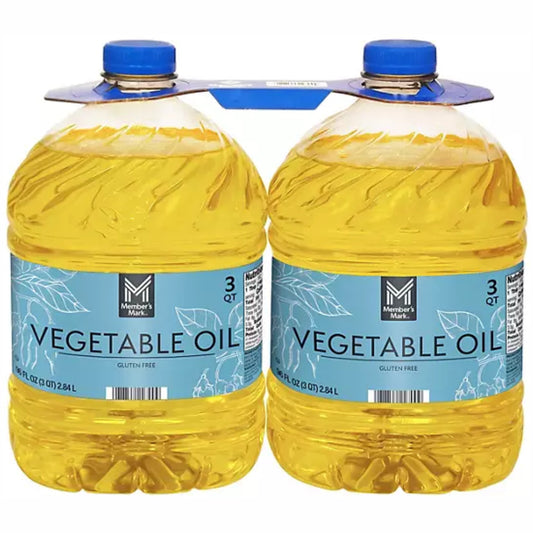 Member’s Mark™ Vegetable Oil – 2 Pack (3QT Each)  192 oz