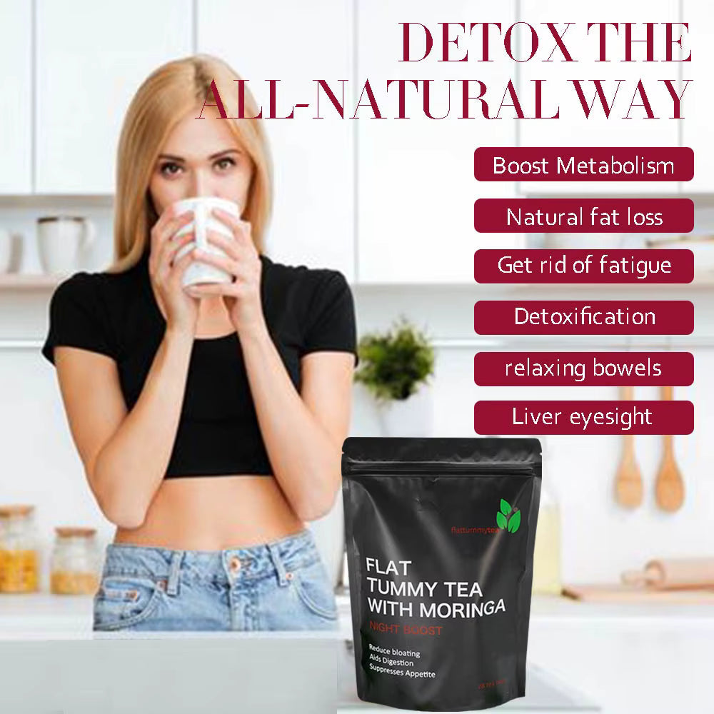 Organic Moringa Flat Tummy Tea – Herbal Detox & Tummy Support