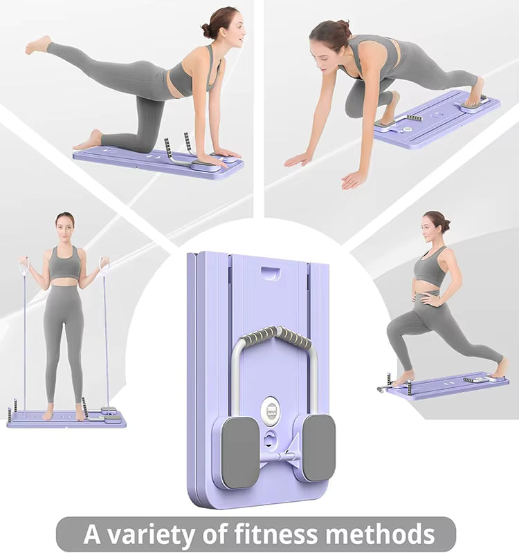 5-in-1 Foldable Pilates Reformer Board – Total Body Trainer
