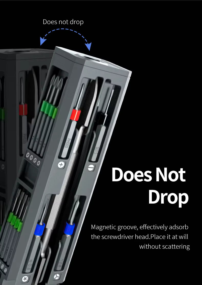 30-in-1 Precision Magnetic Screwdriver Set