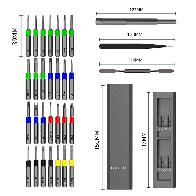 30-in-1 Precision Magnetic Screwdriver Set