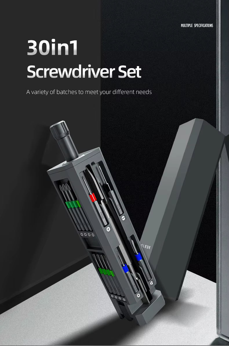 30-in-1 Precision Magnetic Screwdriver Set