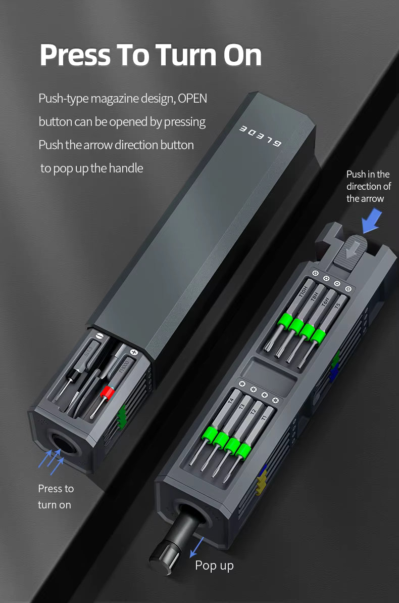 30-in-1 Precision Magnetic Screwdriver Set