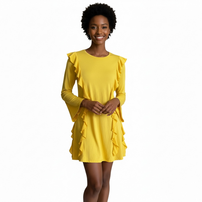 Sunshine Ruffle Mini Dress