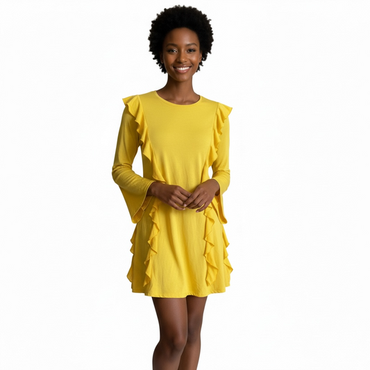 Sunshine Ruffle Mini Dress