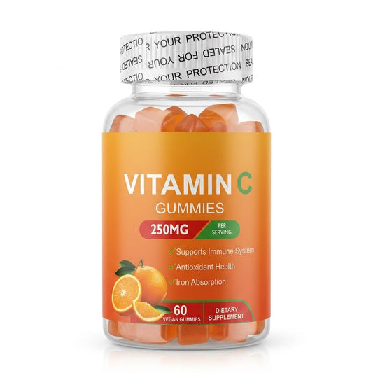 Vitamin C Gummies 250mg | Immune Support | Antioxidant | Iron Absorption | 60 Gummies