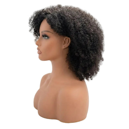 Machine Made Wig | Afro Kinky Curly | Natural Color | 180% Density | 14 Inch