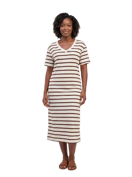 The Striped Midi Tee Dress