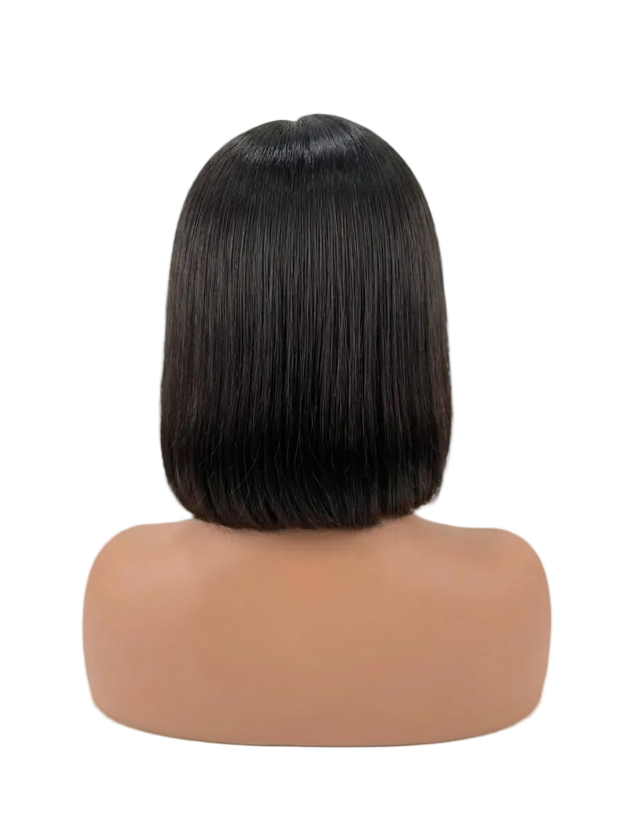 5×5 HD Lace Closure Bob Wig | Straight | Natural Color | 180% Density | 10 Inch