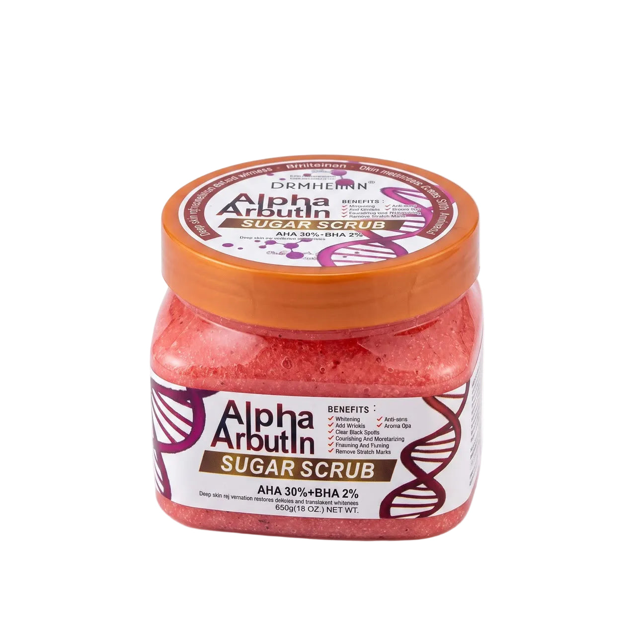 Alpha Arbutin Body Sugar Scrub | 650g | Brightening & Exfoliating