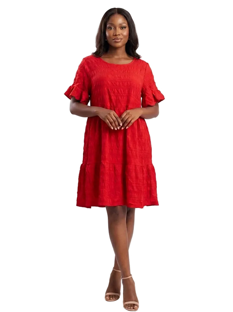 The Textured Tier Dress