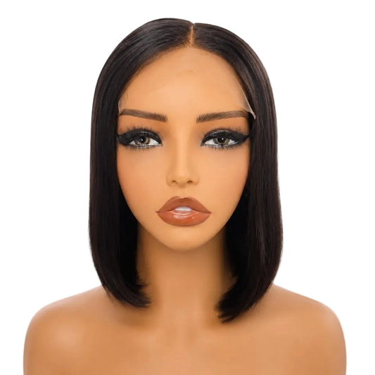 5×5 HD Lace Closure Bob Wig | Straight | Natural Color | 180% Density | 10 Inch