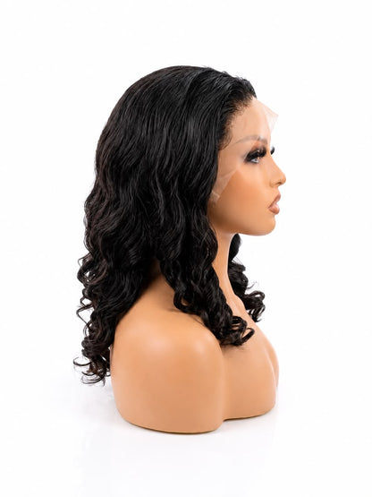 13×4 HD Lace Frontal Wig | Bouncy Curls | Natural Color | 180% Density | 20 Inch