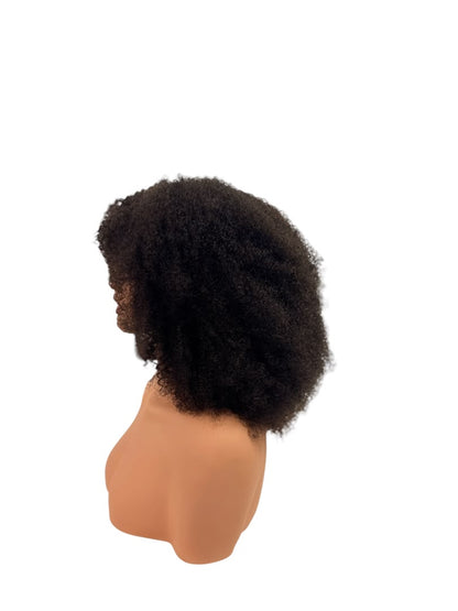Machine Made Wig | Afro Kinky Curly | Natural Color | 180% Density | 14 Inch