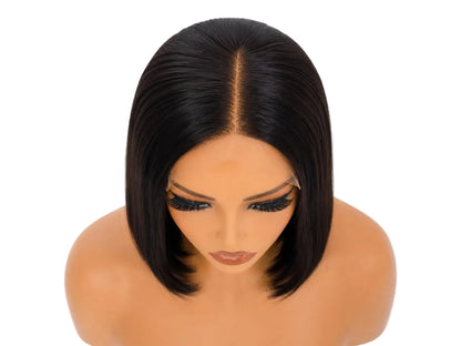5×5 HD Lace Closure Bob Wig | Straight | Natural Color | 180% Density | 10 Inch