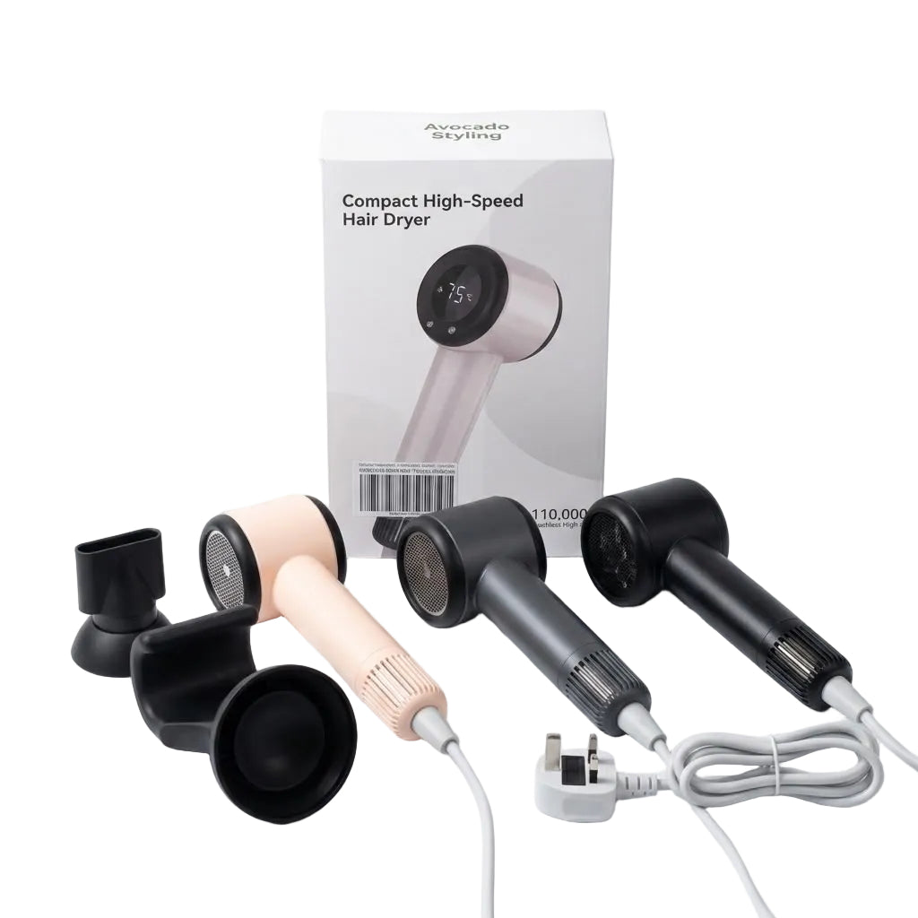 Ionic Hair Dryer 850W | 110,000 RPM | Fast Dry | Low Noise | 3 Heat & Speed Settings | All Hair Types