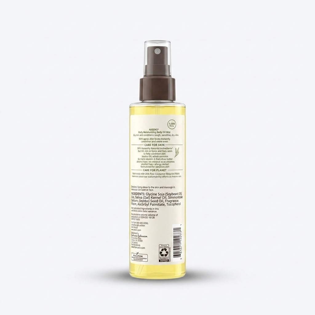 100% Original Aveeno Daily Moisturizing Body Oil Mist with Oat Oil