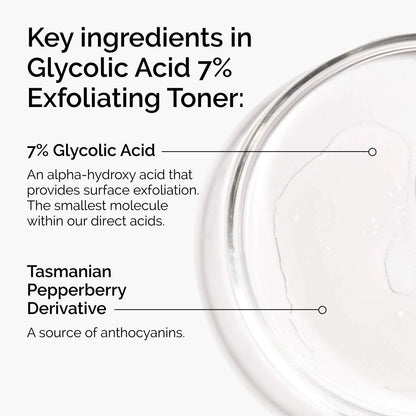 The Ordinary Glycolic Acid 7% Exfoliating Toner | Brightening & Smoothing