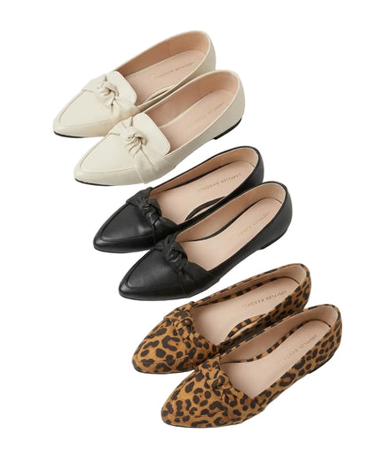 Women's Pointed-Toe Knot Flat Shoes