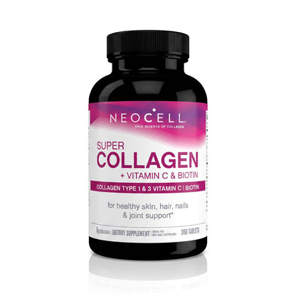 Super Collagen Tablets – Type 1 & 3 with Vitamin C & Biotin | Skin, Hair, Nails & Joints | 360ct