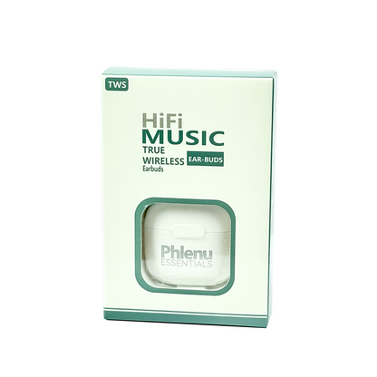 Phlenu Essentials® True Wireless Earbuds (Bluetooth 5.3 | Noise Reduction | Smart Touch Controls)
