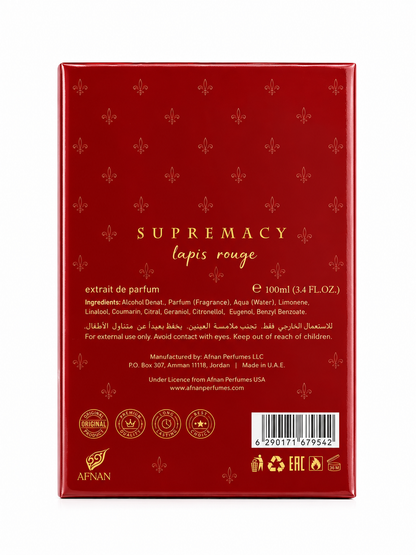 Afnan Supremacy In Red Eau de Parfum – 100ml