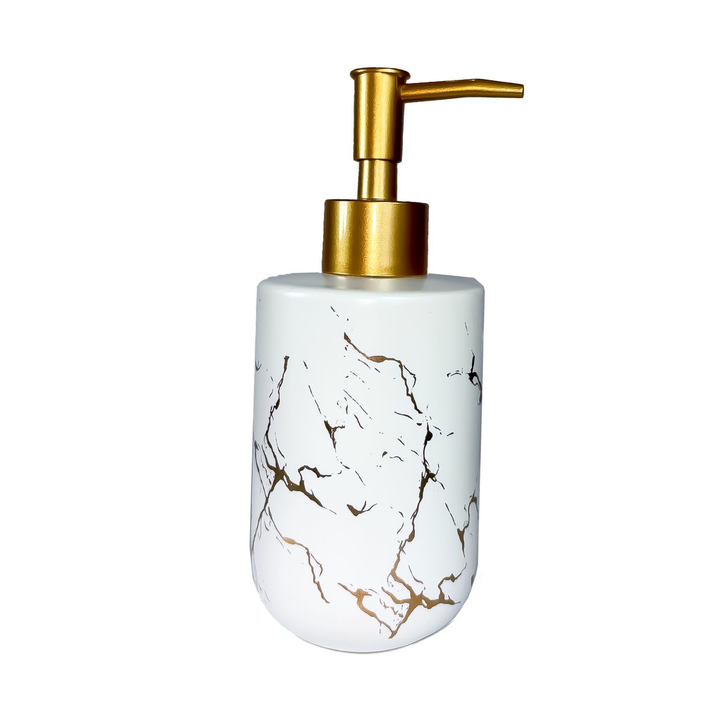 Nordic Style Ceramic Soap Dispenser – 300ml Refillable Bathroom Accessory