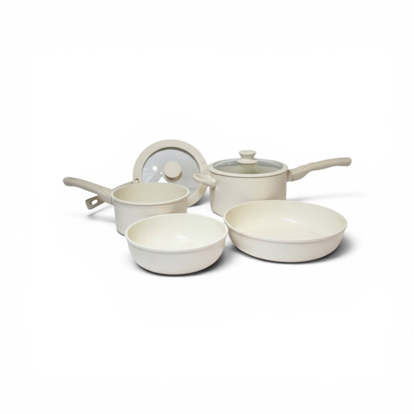 9-Piece Carote Modern Granite Nonstick Cookware Set with Removable Handle