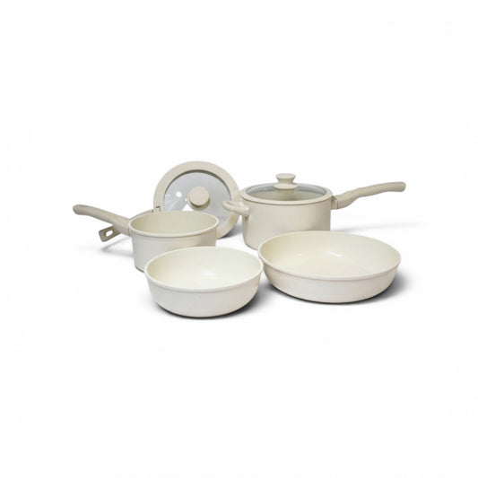 9-Piece Carote Modern Granite Nonstick Cookware Set with Removable Handle