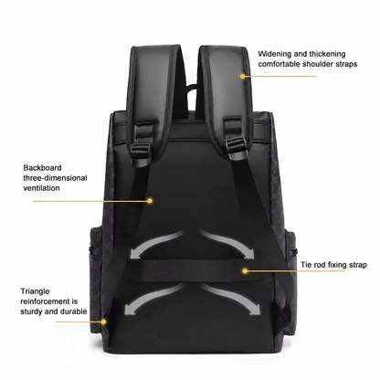 Unisex Large-Capacity Waterproof Laptop Backpack – Business & Travel