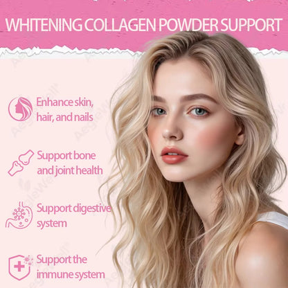 AegleWell Collagen Glowing Powder – Strawberry, 300g