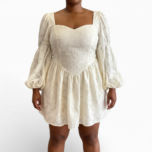 Ivory Brocade Mini