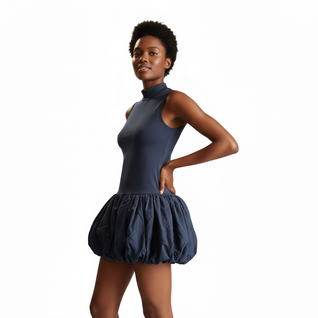 Midnight Mock-Neck Mini