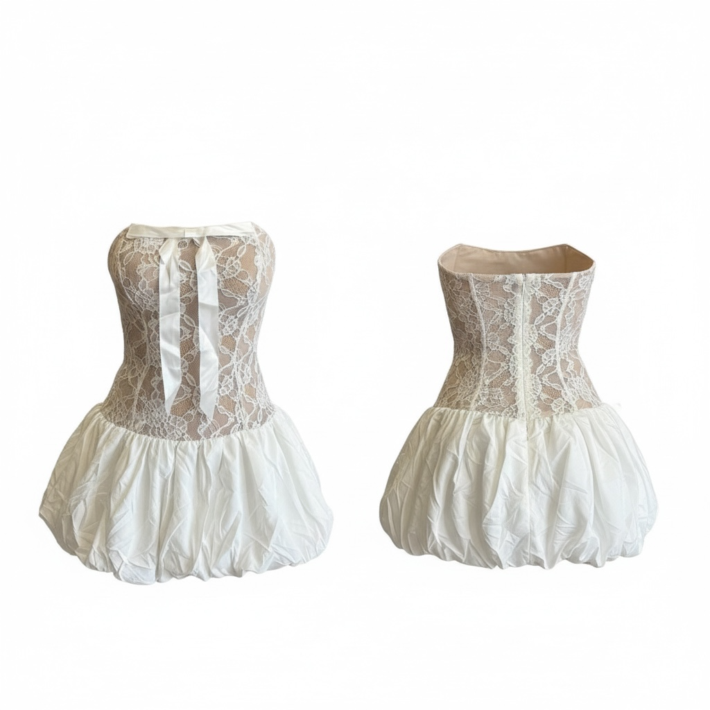 Ivory Lace Corset Mini