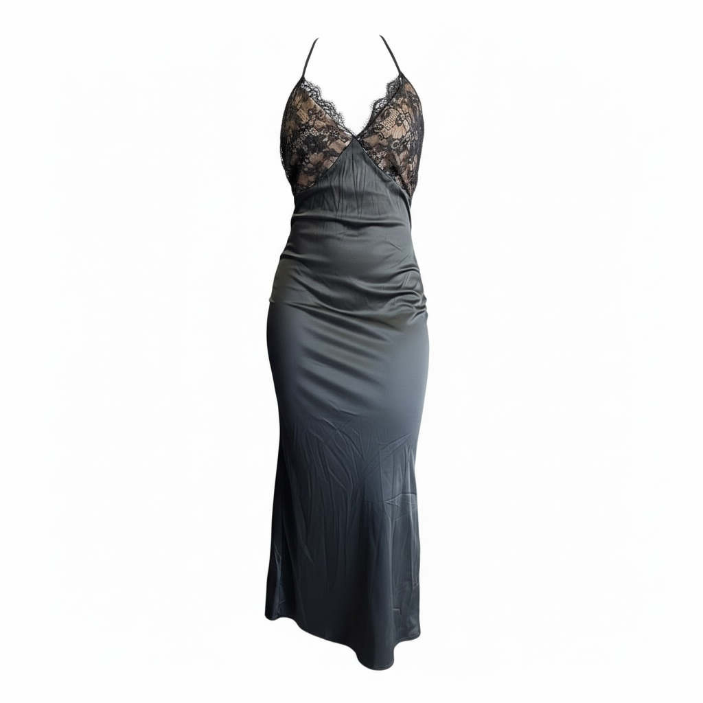 Dark Romance Lace Slip Maxi Dress